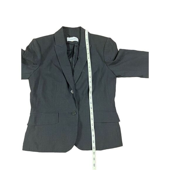 Calvin Klein womens blazer charcoal gray size med - Picture 8 of 8
